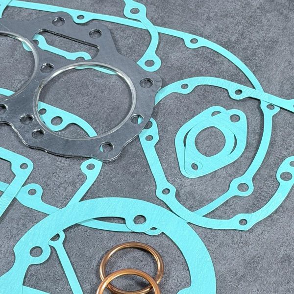 エンジン ガスケット 20点 セット W1SA W1S W3 650RS Kawasaki パッキン キット クラッチ 純正相当 マフラー カバー カワサキ U1939_画像7