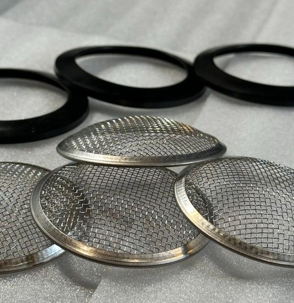 ■送料無料 取付バンド付 ステンレス製 汎用 CR VM 等 ファンネルネット 粗目タイプ 車検対策 パワーフィルター メッシュ カバー U154_画像6