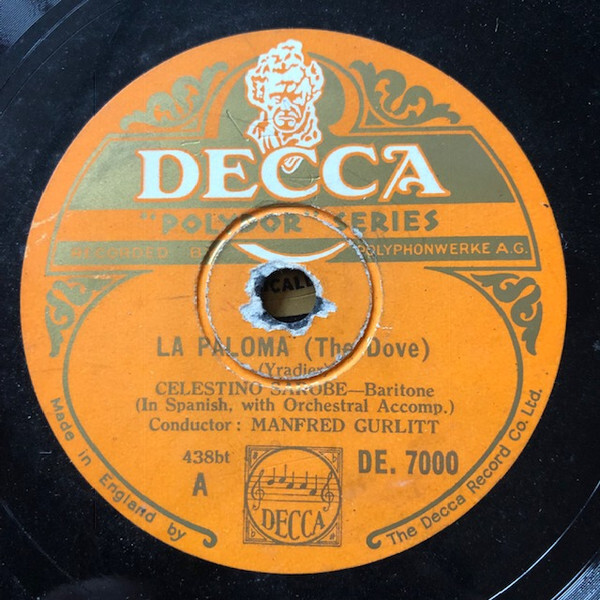  Британия 78RPM/SP Ceres Tino *sarobe, оркестровая музыка la*paroma/la* man tilaDE7000 DECCA POLYDOR /00500
