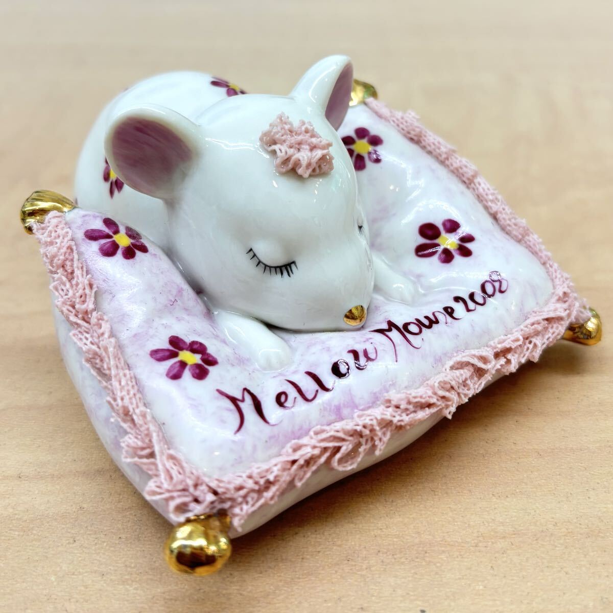 ◆アイリッシュドレスデン◆メローマウス 2008年／フィギュリン／置物 ／Irish Dresden／ねずみ 子年_画像5