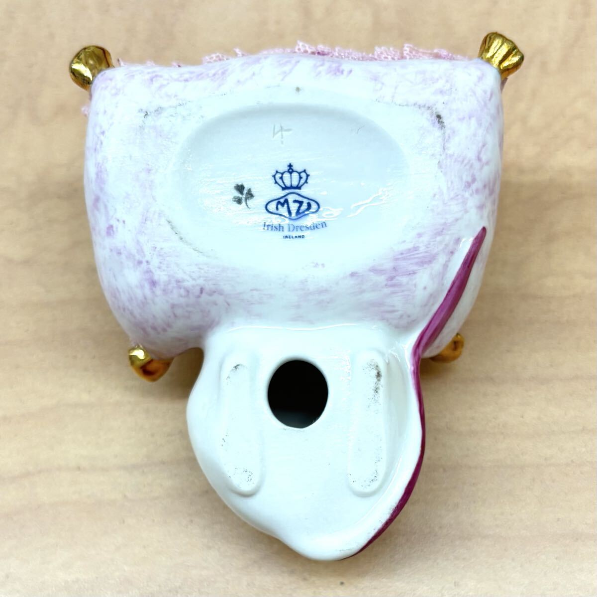 ◆アイリッシュドレスデン◆メローマウス 2008年／フィギュリン／置物 ／Irish Dresden／ねずみ 子年_画像8