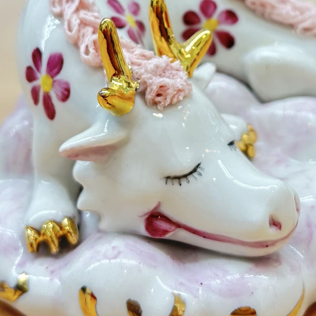 ◎美品　◆アイリッシュドレスデン◆ドリーミングドラゴン 2012年／フィギュリン／置物 ／Irish Dresden／龍 辰年_画像6