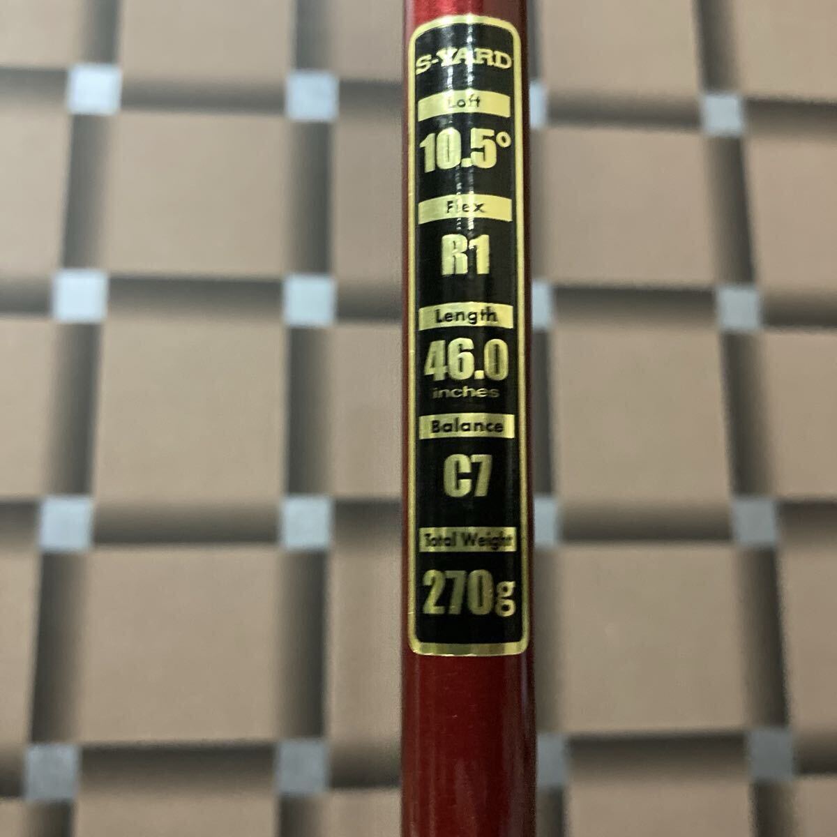 中古 S-YARD X-Lite ドライバー 1W オリジナルカーボン 10.5 R-1_画像7