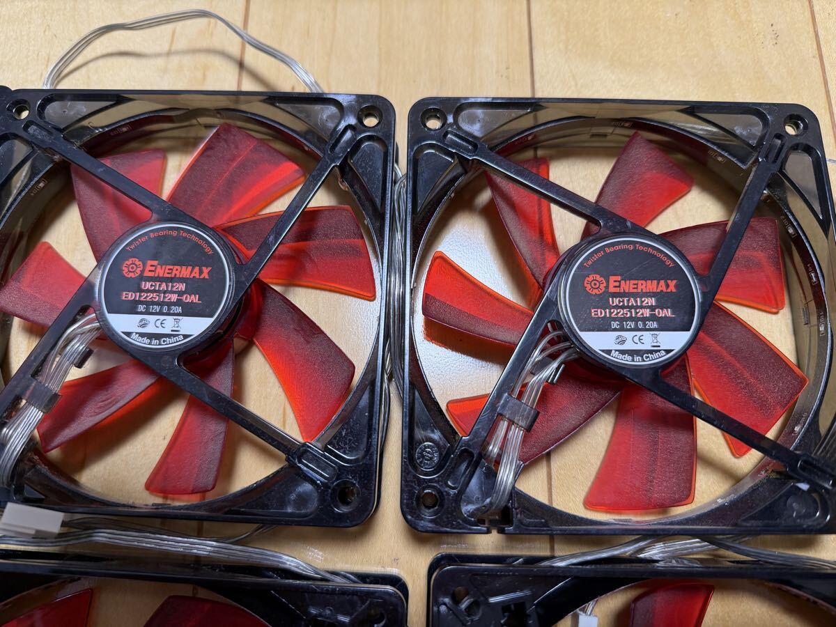 Enermax ケースファン レッド 140mm×2個 120mm×4個 エナーマックス FAN EA142512W-OAL ED122512W-OAL_画像4