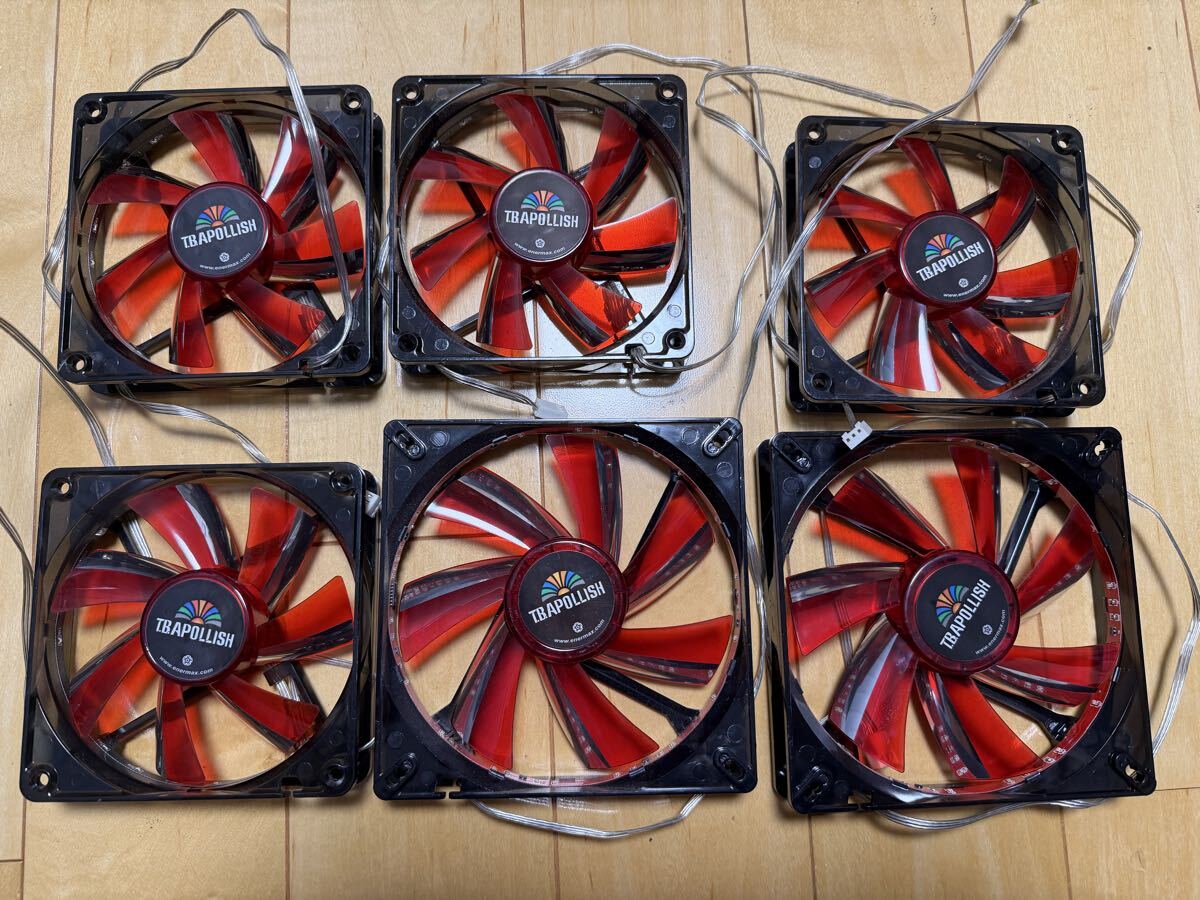 Enermax ケースファン レッド 140mm×2個 120mm×4個 エナーマックス FAN EA142512W-OAL ED122512W-OAL_画像5
