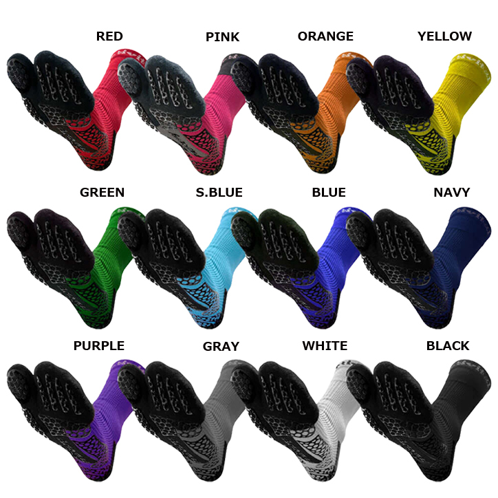 S.BLUE (22.5-25.5cm) Activital (アクティバイタル) PRO グリップ 足袋 ソックス | メール便可 soccer futsal サッカー フットサル タビ_画像1