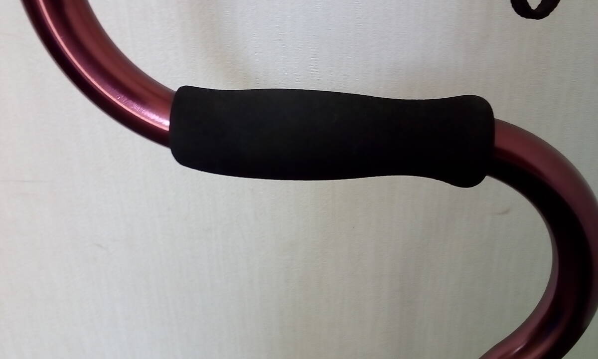 ◇四点杖　2段型　S字　伸縮　高さ調節可能　アルミ製　750g　軽量　歩行補助　高齢者　杖　中古品_画像7