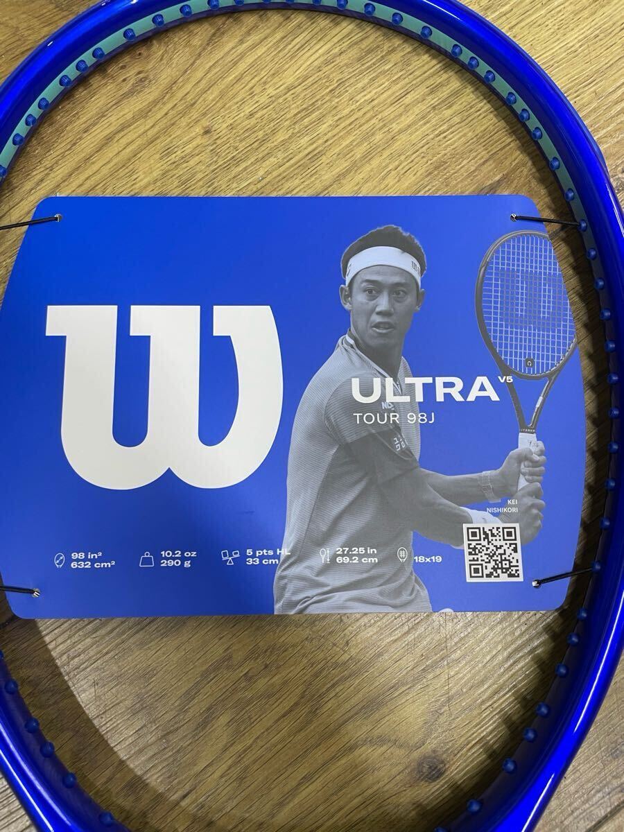 ウィルソン 2025 V5 ウルトラツアー98J グリップ２ 国内正規品 ガット張り代サービス メーカー保証_画像2