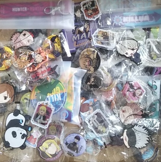 ＊ジャンプ系グッズまとめて＊呪術廻戦 僕アカ HUNTER 怪獣8号 MASHLE 缶バッジ ステッカー ラバーキーホルダー ネックストラップ 等_画像1