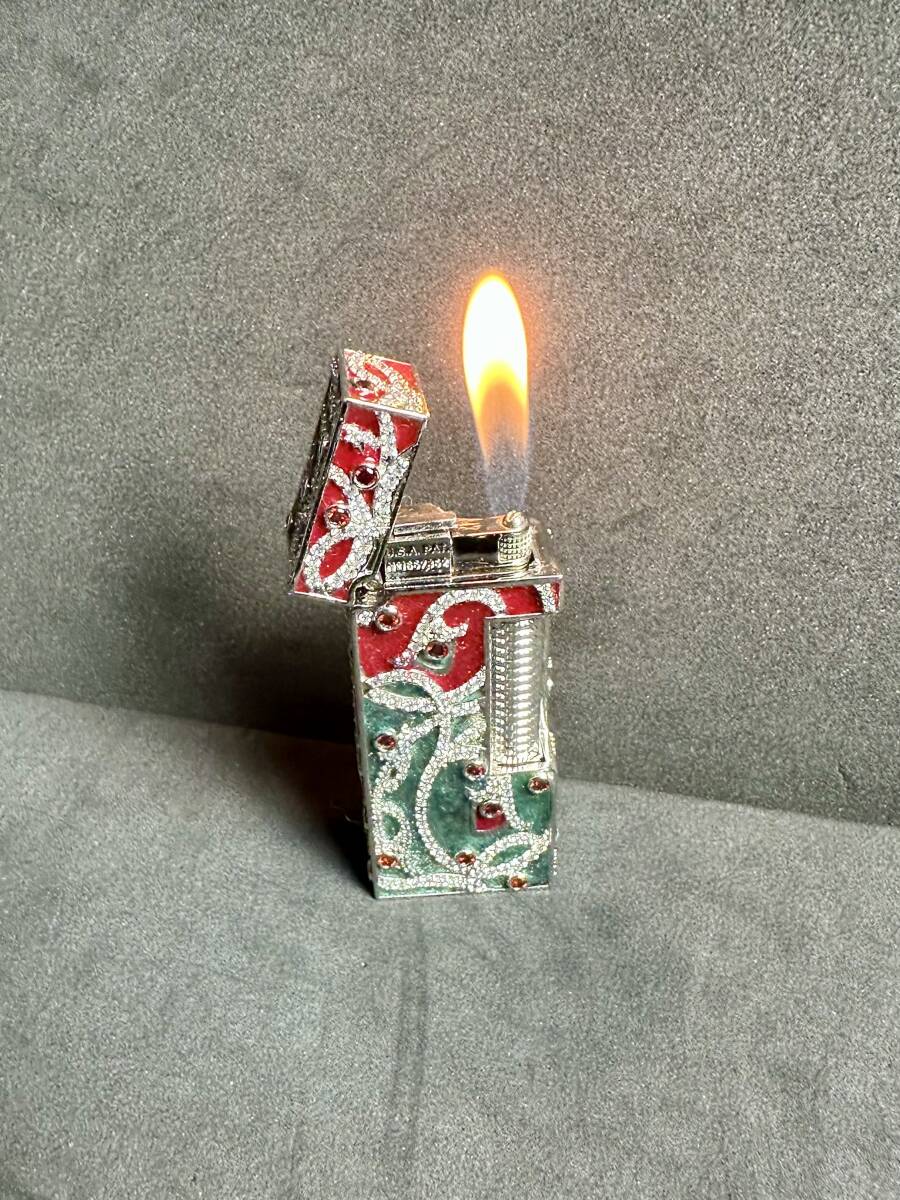 M46 ダンヒル スターリング 925 シルバー ガスライター Dunhill Sterling 925 Silver (St Dupont ,Cartier, Dunhill, Dior コレクション)_画像10