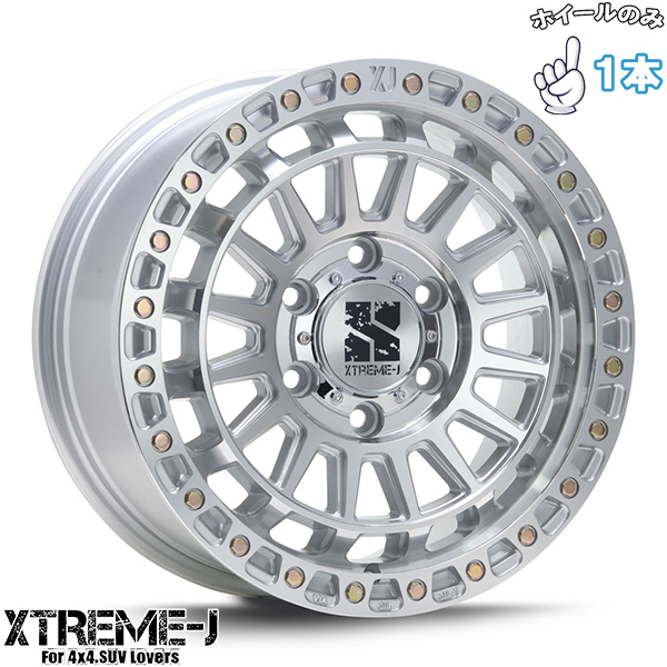 ランクル250/300 LX GX18インチ アルミホイール 6穴139.7 | MLJ エクストリームJ XJ08 グロスマシンド 8J 1本のみ_画像1