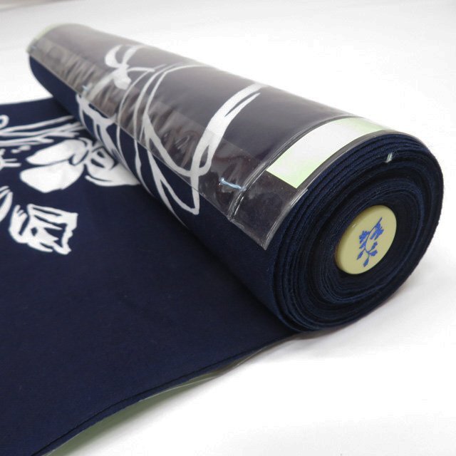 ★きもの北條★ 浴衣　花模様　生地　木綿　反物　T791-1_画像8