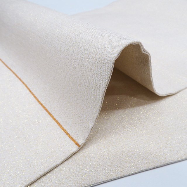 ★きもの北條★ 明綴れ　花鳥の図　箔糸　金通し　お太鼓柄　仕立て上がり　中古　正絹　袋帯　T807-16_画像8