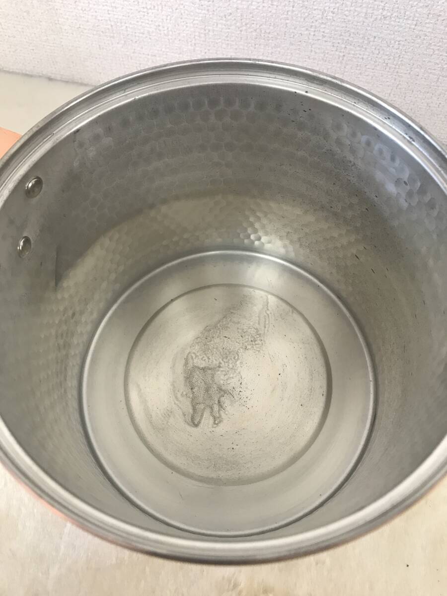 2074 PURE MILD COPPER CRAFT глубокий type nikomi кастрюля (PM-307)18.3.5L крышка имеется медный кухонная утварь предметы домашнего обихода обе рука кастрюля размер туловище retro изделие прикладного искусства др. 