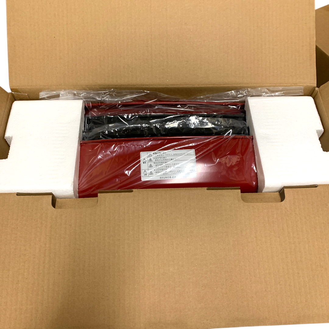 【未使用未開封品】　BRUNO　ブルーノ　ホットプレートグランデ 仕切り鍋付 BOE026-RD/BOE026-NABE(M71001-10)_画像2