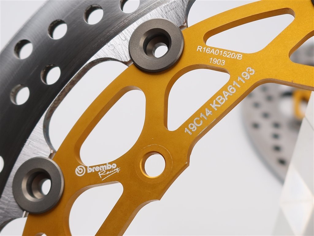 !XSR900/MT-09 ~'21 Brembo передний полный плавающий диск φ310mm/5.5mm толщина прекрасный товар (Y1020A08) поиск / трассер 