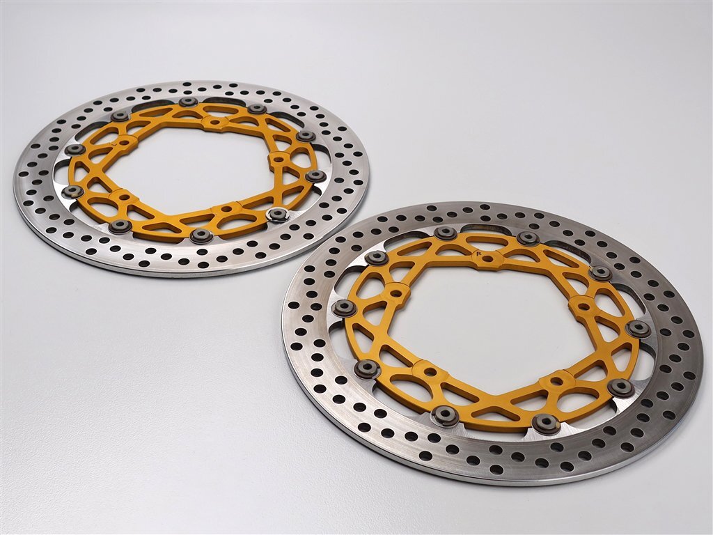 !XSR900/MT-09 ~'21 Brembo передний полный плавающий диск φ310mm/5.5mm толщина прекрасный товар (Y1020A08) поиск / трассер 