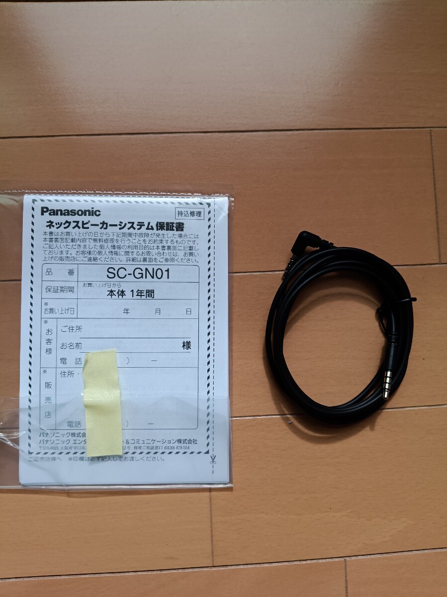 Panasonic SC-GN01　4chサラウンド　ネックスピーカー　有線　美品　サウンドスレイヤー_画像5