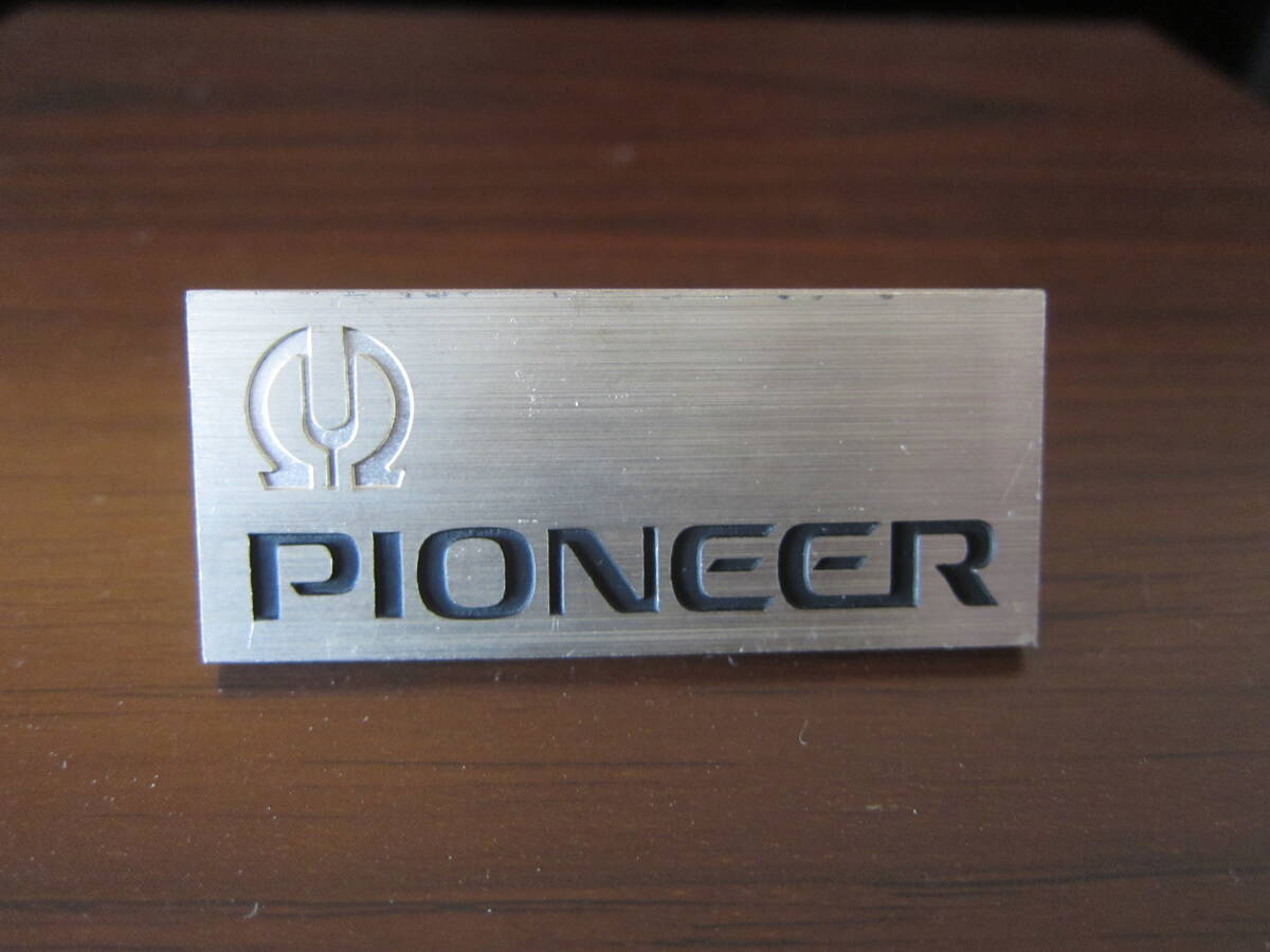 PIONEER パイオニア スピーカー エンブレム 5cm アルミ製 2個_画像4