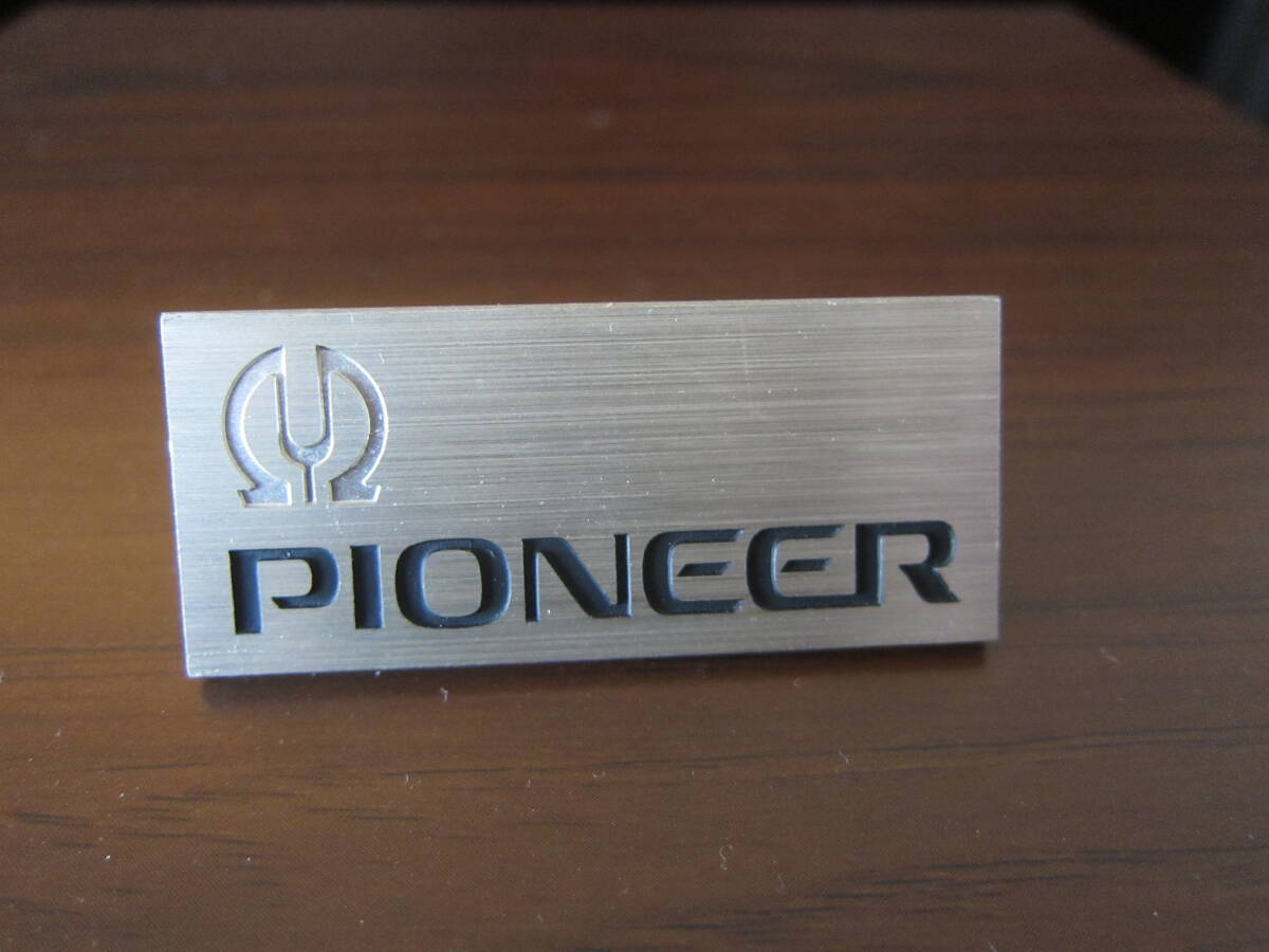 PIONEER パイオニア スピーカー エンブレム 5cm アルミ製 2個_画像5