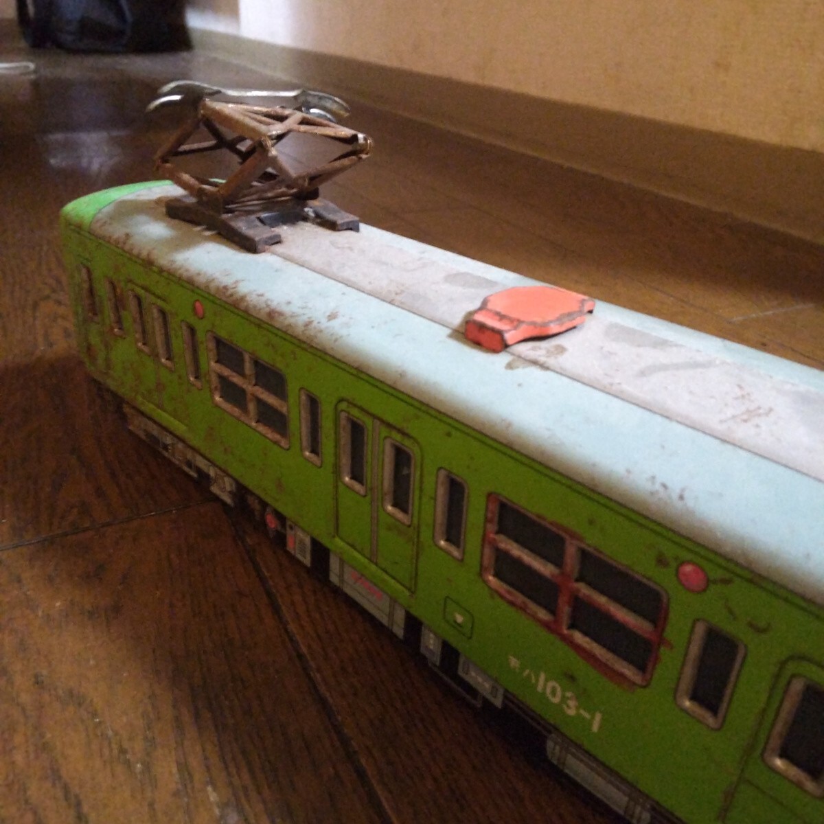 昭和レトロ 山手線 ブリキ国鉄電車 当時物。_画像4