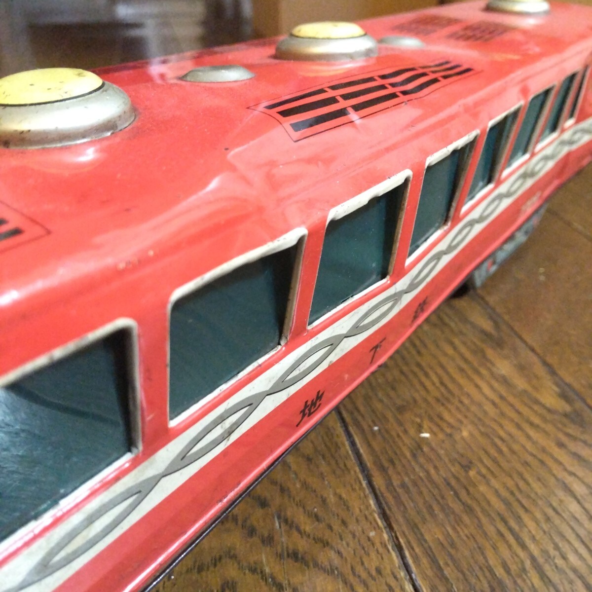 山崎玩具製 ブリキ地下鉄 ジャンク品 当時物。_画像5