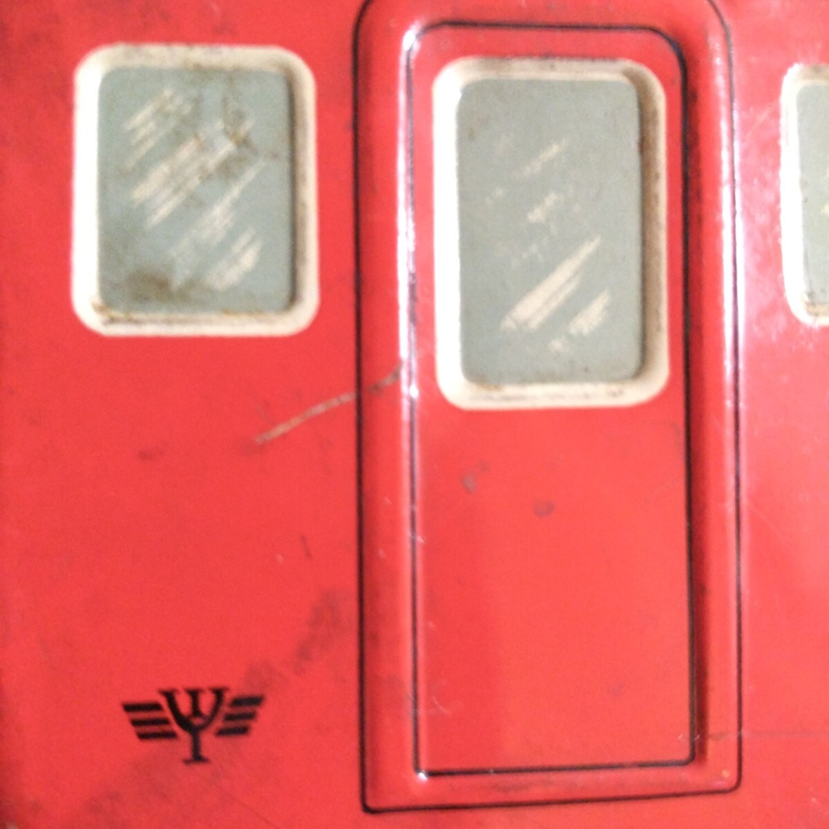 山崎玩具製 ブリキ地下鉄 ジャンク品 当時物。_画像6