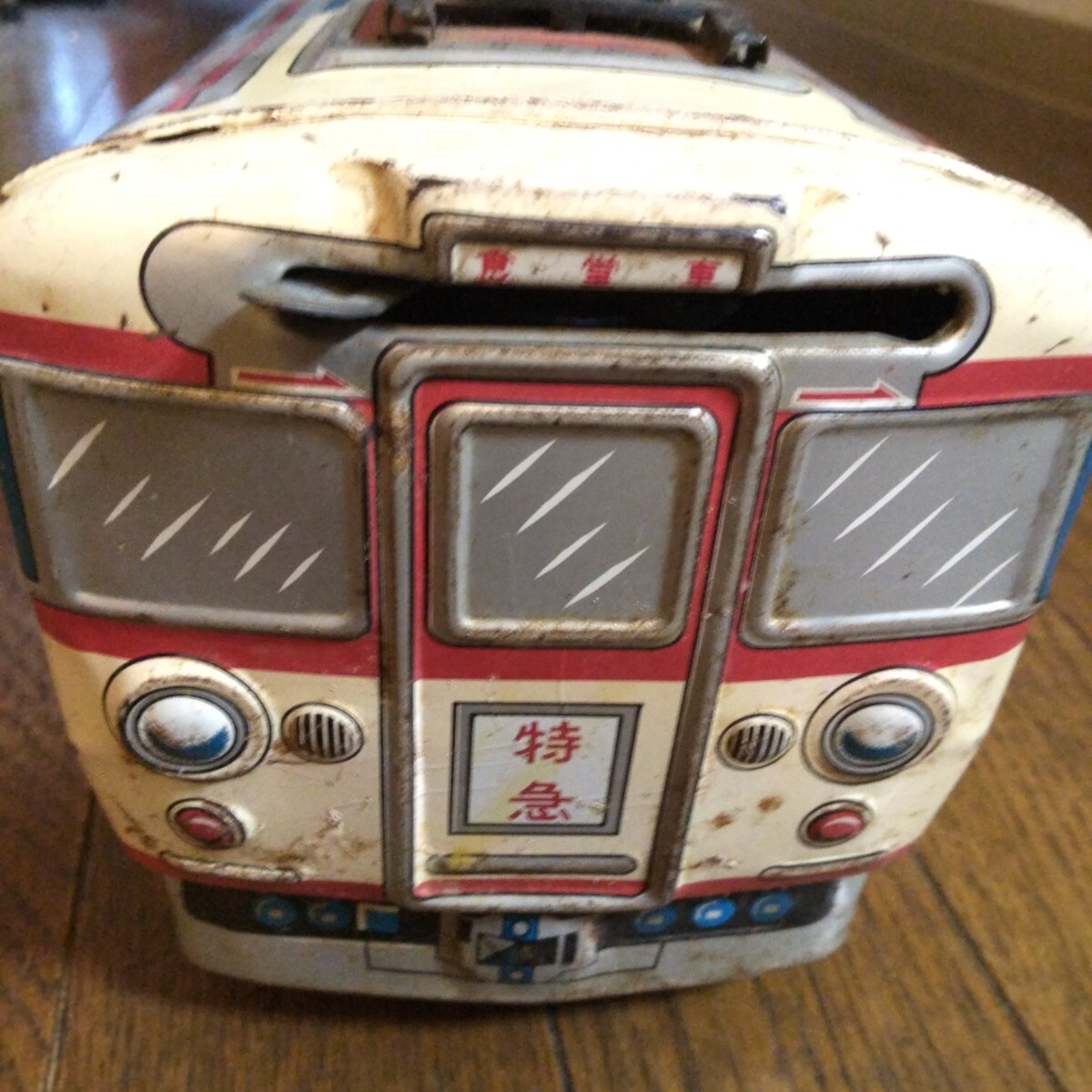 ヨネザワ製 ブリキ 食堂車 大型サイズ 57cm 発車ベル付き 当時物。_画像3