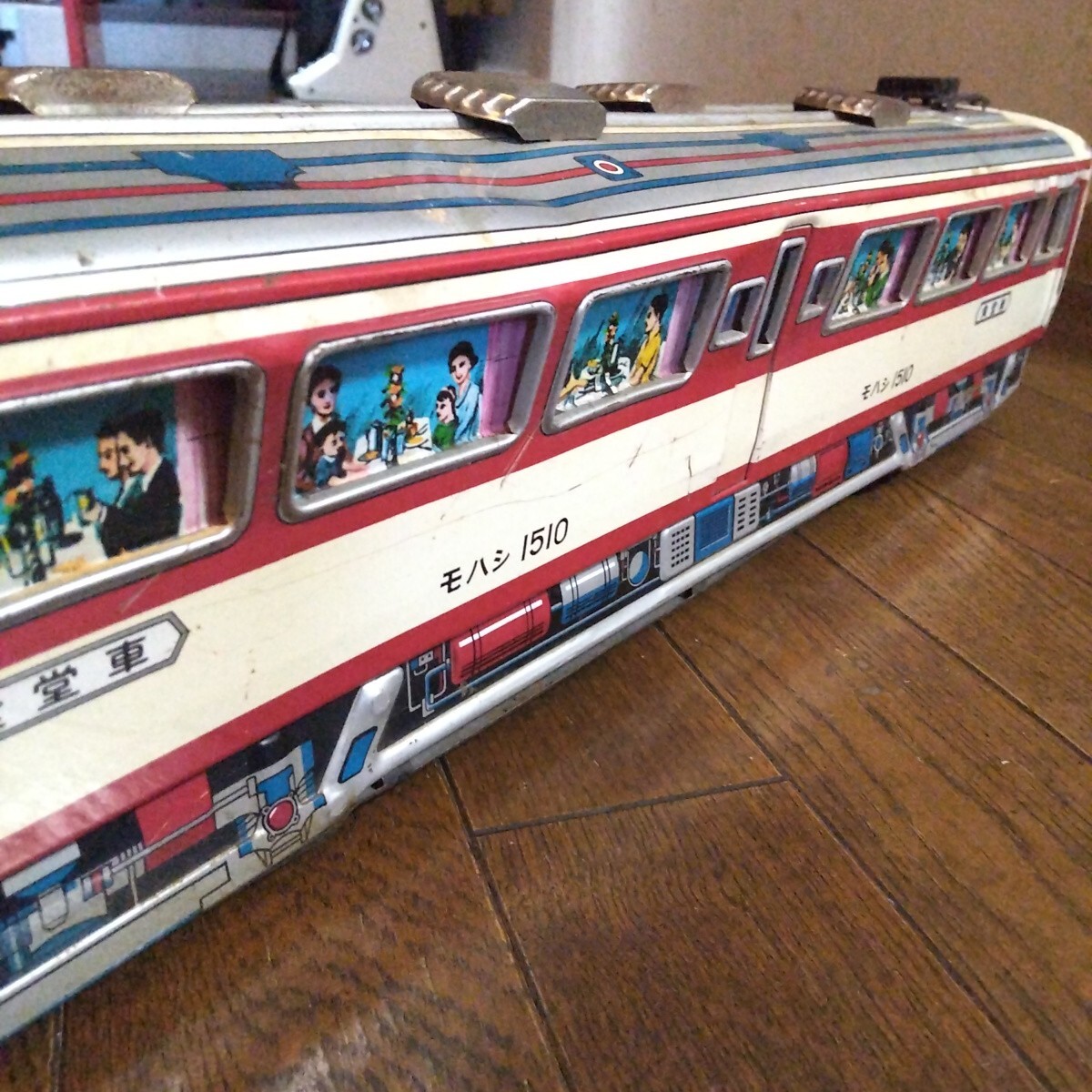 ヨネザワ製 ブリキ 食堂車 大型サイズ 57cm 発車ベル付き 当時物。_画像4