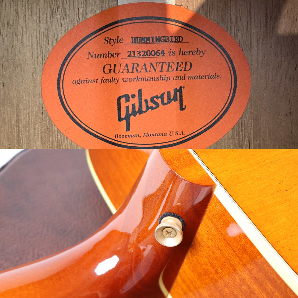 中古 Gibson Hummingbird Original Heritage Cherry Sunburst 2020年製 ギブソン ハミングバード エレアコ_画像2