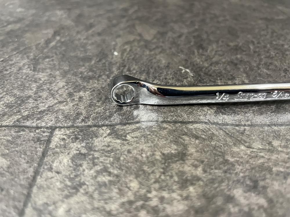 009V не использовался товар V Snap-on Snap-on очки ключ XS810 старый Logo 1/4,5/16 дюймовый размер