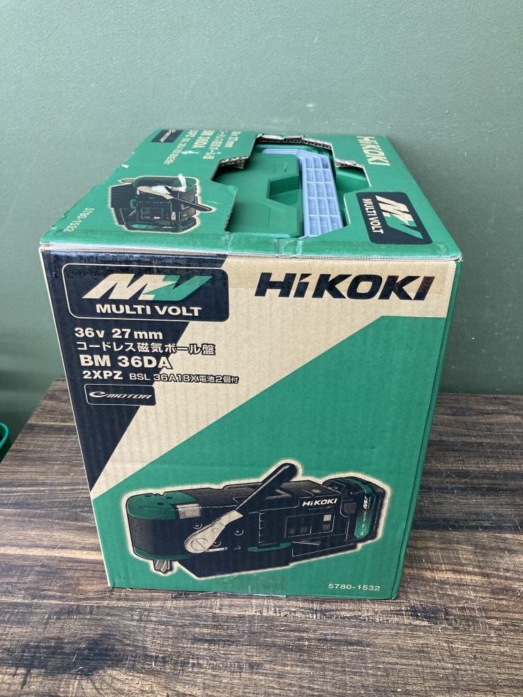 022●未使用品・即決価格●HiKOKI 36V27㎜コードレス磁気ボール盤 BM36DA2XPZ 箱剥がれ有り_画像4