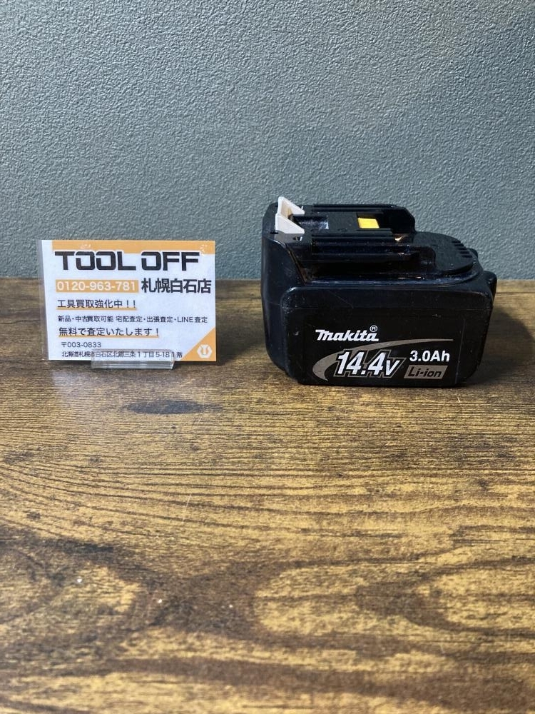 025♪おすすめ品♪マキタ バッテリ BL1430 充電回数47回・旧型・充電通電確認済_画像1