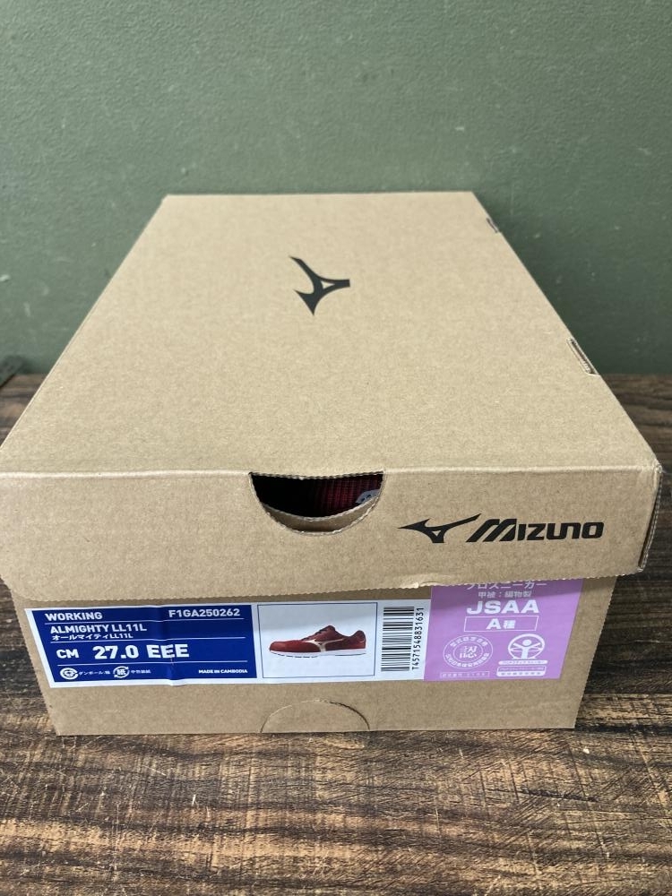 022●未使用品・即決価格●ミズノ mizuno 安全靴　オールマイティLL11L F1GA250262 27.0cm_画像6
