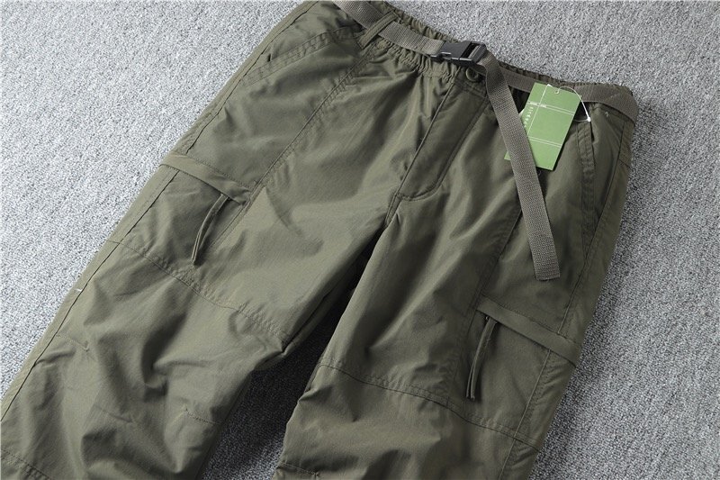 メンズカーゴパンツ ワイドパンツ 長ズボン ワークパンツ ロングパンツ カジュアル ボトムス 綿 XLサイズ ミリタリーグリーン 里起毛