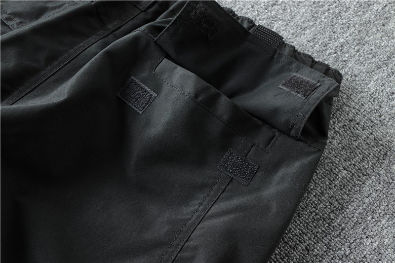 メンズカーゴパンツ ワイドパンツ 長(zhǎng)ズボン ワークパンツ ロングパンツ カジュアル ボトムス コットン 2XLサイズ ブラック 里起毛 軍パン