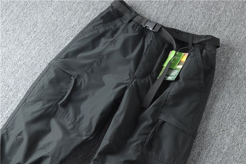 メンズカーゴパンツ ワイドパンツ 長(zhǎng)ズボン ワークパンツ ロングパンツ カジュアル ボトムス コットン 2XLサイズ ブラック 里起毛 軍パン