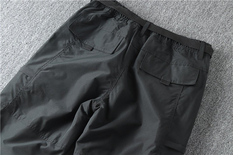 メンズカーゴパンツ ワイドパンツ 長ズボン ワークパンツ ロングパンツ カジュアル ボトムス コットン 4XLサイズ ブラック 里起毛 軍パン