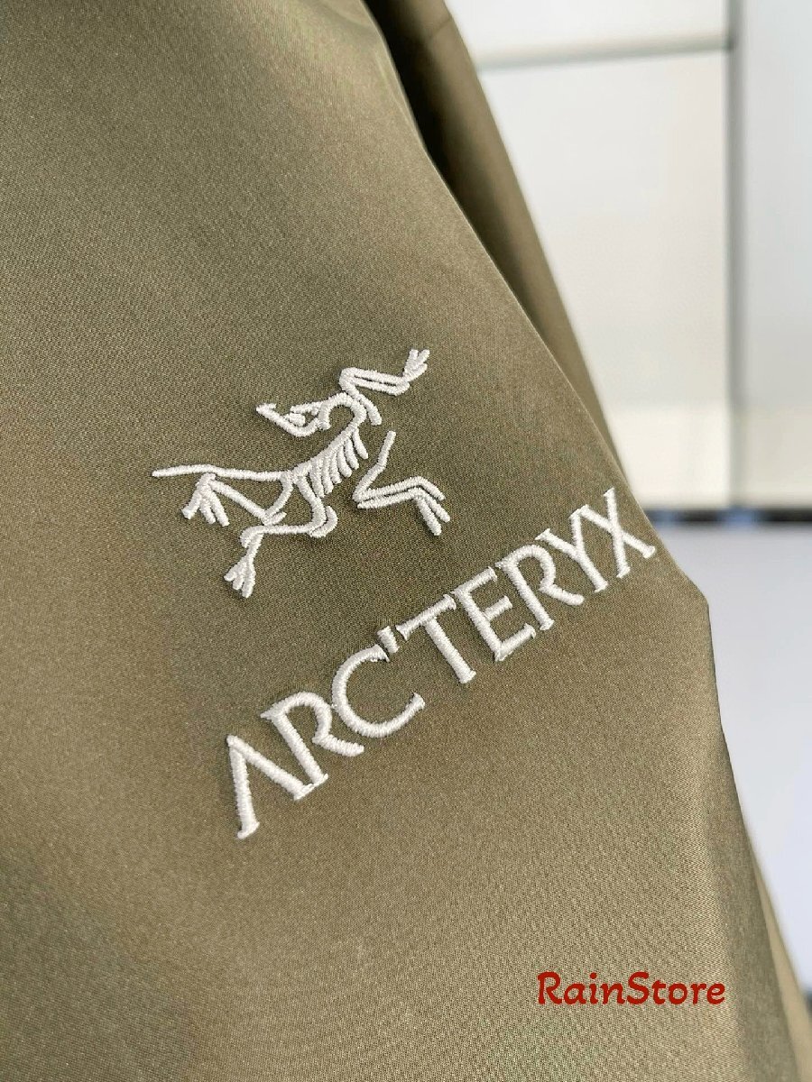 ARC'TERYX メンズマウンテンパーカー ブルゾン グリーン Lサイズ スキージャケット ウインドブレーカー BETA LT GORE-TEX 防風 フード付_画像5