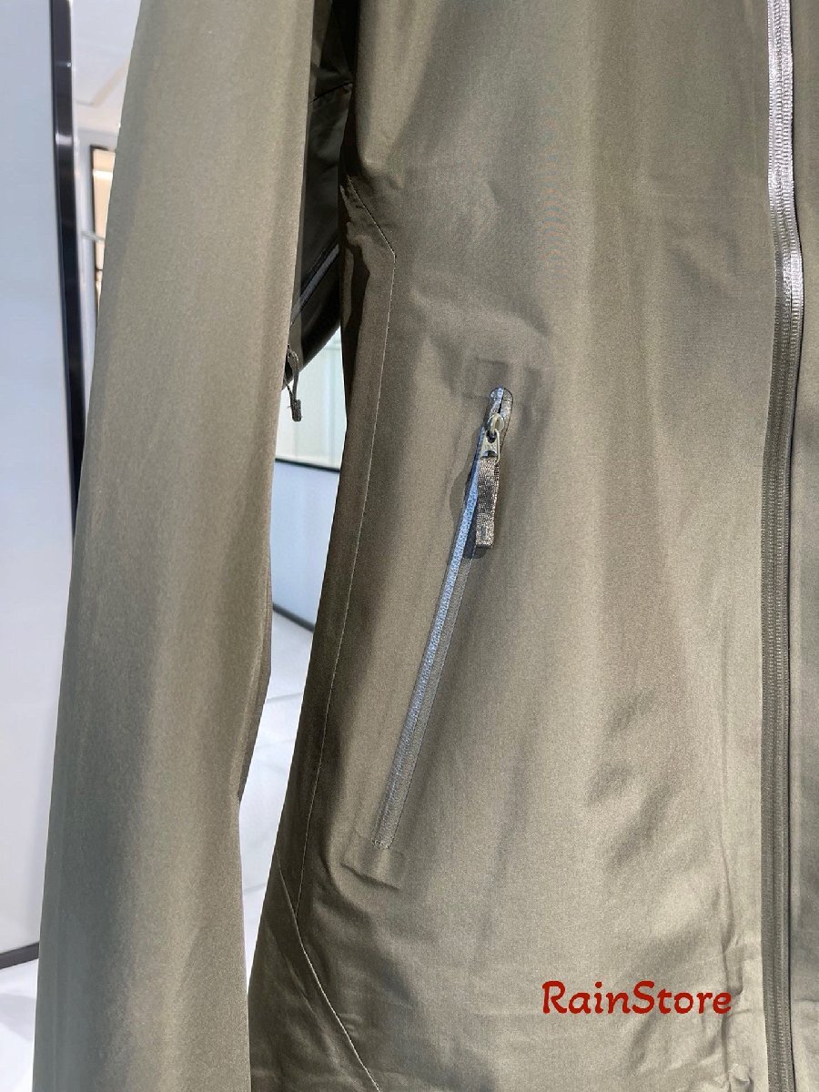 ARC'TERYX メンズマウンテンパーカー ブルゾン グリーン Lサイズ スキージャケット ウインドブレーカー BETA LT GORE-TEX 防風 フード付_画像6
