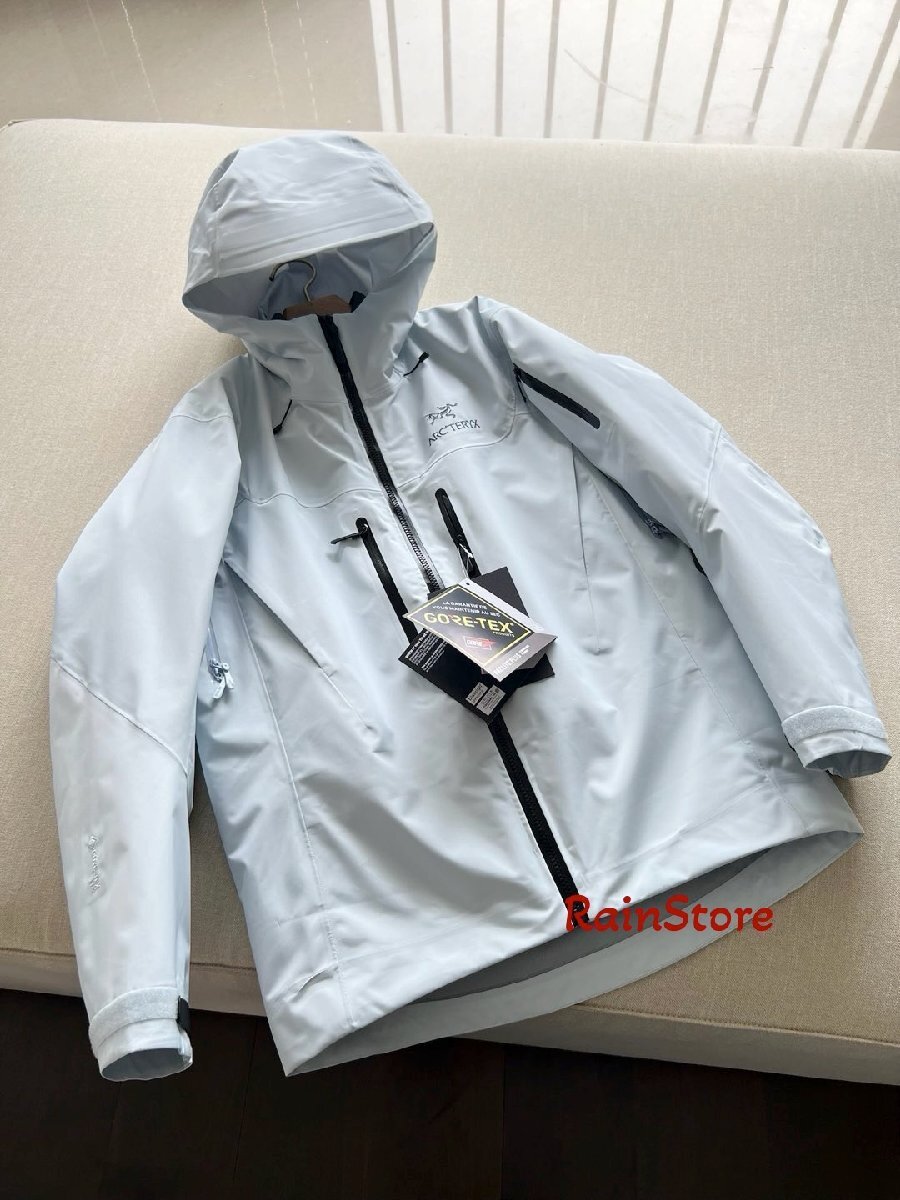 ARC'TERYX メンズマウンテンパーカー Alpha SV7 3-in-1ジャケット 薄ブルー L セパレート ダウンインナー付 ウインドブレーカー 男女兼用_画像6