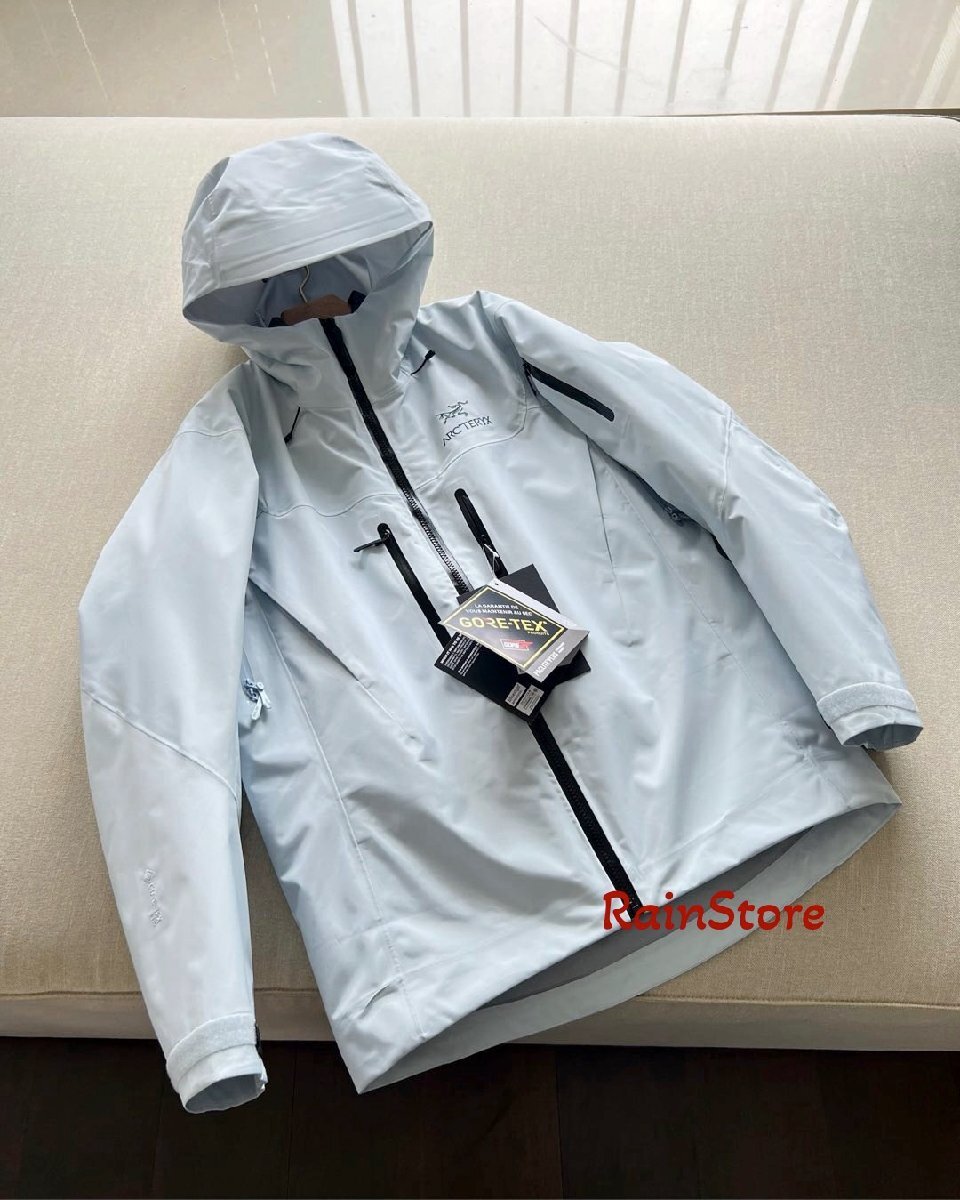 ARC'TERYX メンズマウンテンパーカー Alpha SV7 3-in-1ジャケット 薄ブルー L セパレート ダウンインナー付 ウインドブレーカー 男女兼用_画像5
