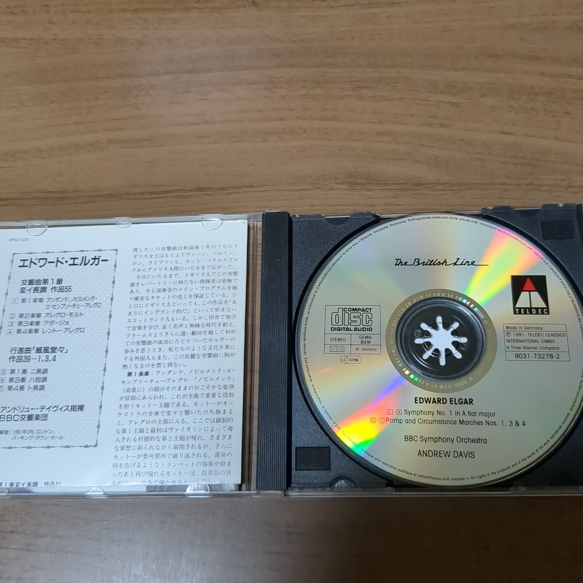 エルガー：交響曲第１番、行進曲 「威風堂々」 デイヴィス_画像2