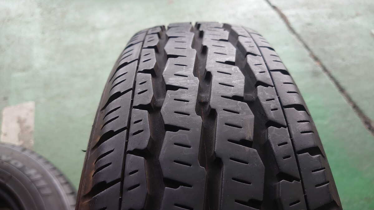 サクシード、プロボックス用TOYO H11155/80R14 88/86N LT 2020年製造　残り溝６ｍｍ　4本セット　160サイズｘ２_画像3