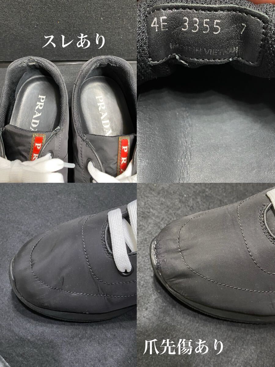 プラダ スニーカー メンズ プラダ サイズ7 ルイヴィトン PRADA 大人気モデル 希少_画像10