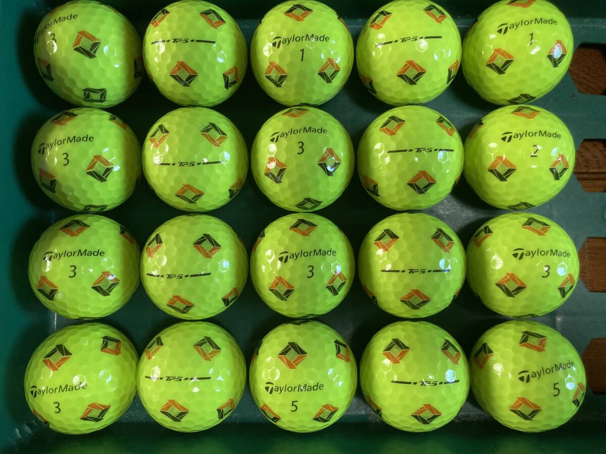 極上ロスト2024 テーラーメイド TP5 pix イエロー 20個 _画像1