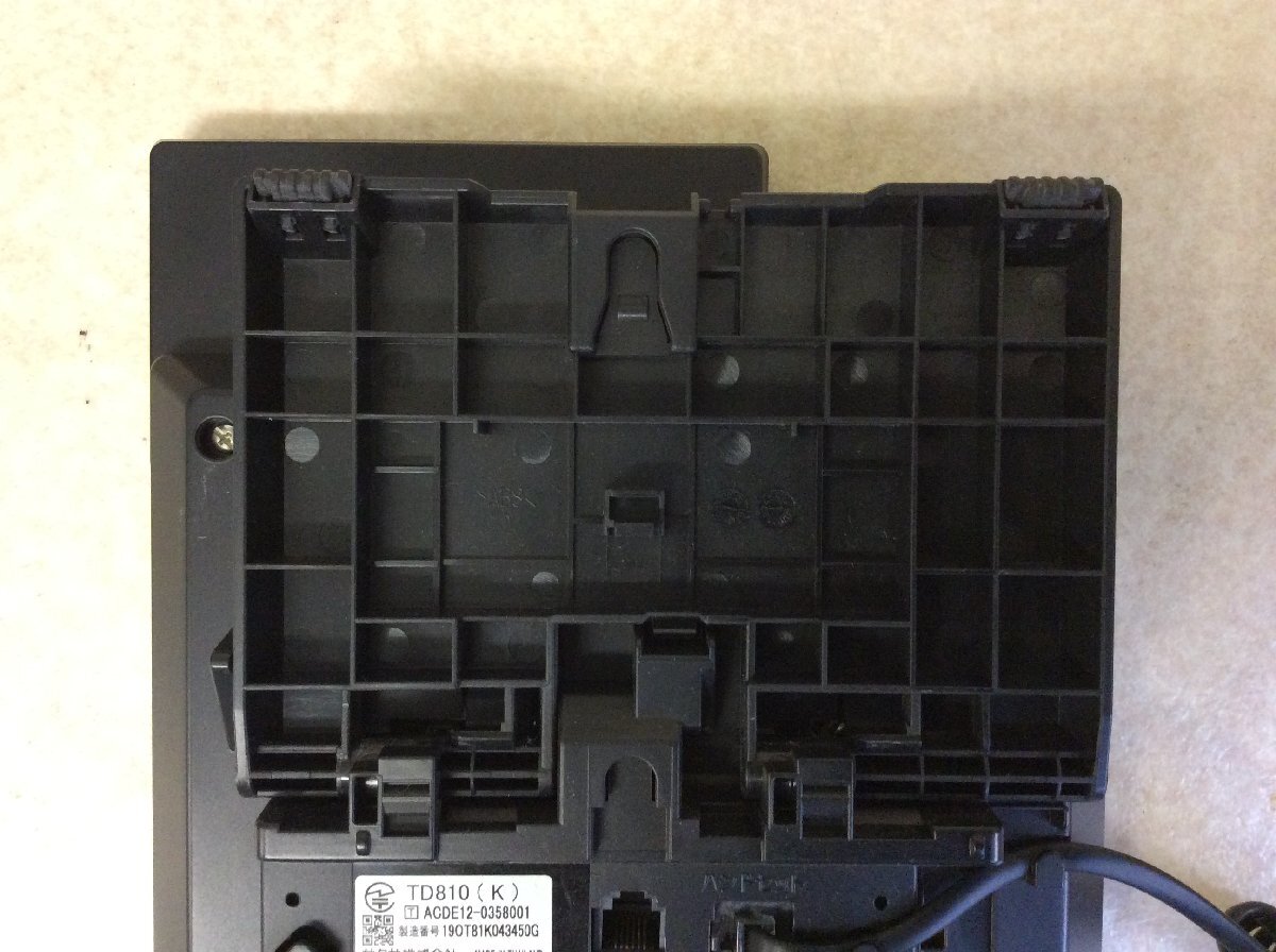 SAXA/サクサ 電話機 TD810(K) 黒 4台セット【保証付/即日出荷/当日引取可/大阪発】No.1_画像9