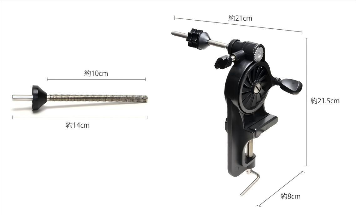 ライン巻き替え 高速リサイクラー 2.0 ワインディングマシン 逆巻きスプール 釣りリール 糸 ロングシャフト PEライン 糸巻き機 ワインダ2 _画像2