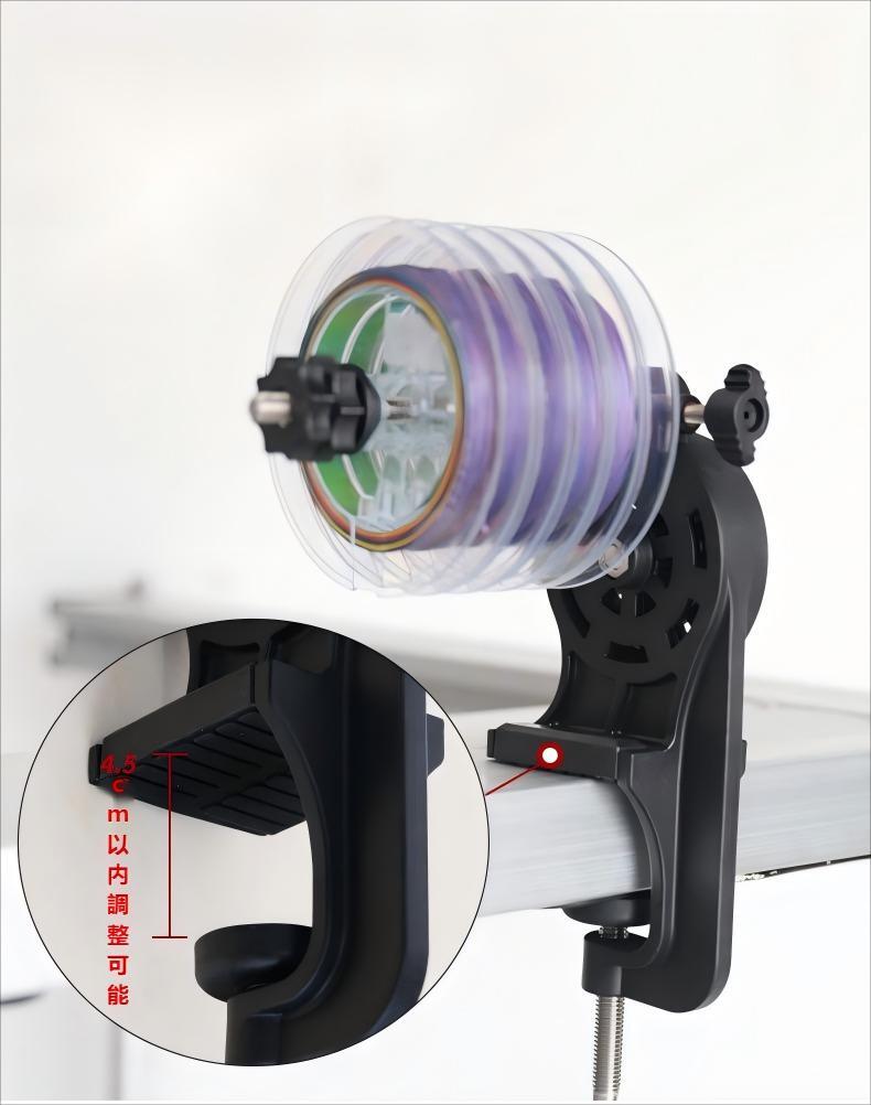 ライン巻き替え 高速リサイクラー 2.0 ワインディングマシン 逆巻きスプール 釣りリール 糸 ロングシャフト PEライン 糸巻き機 ワインダ2 _画像5