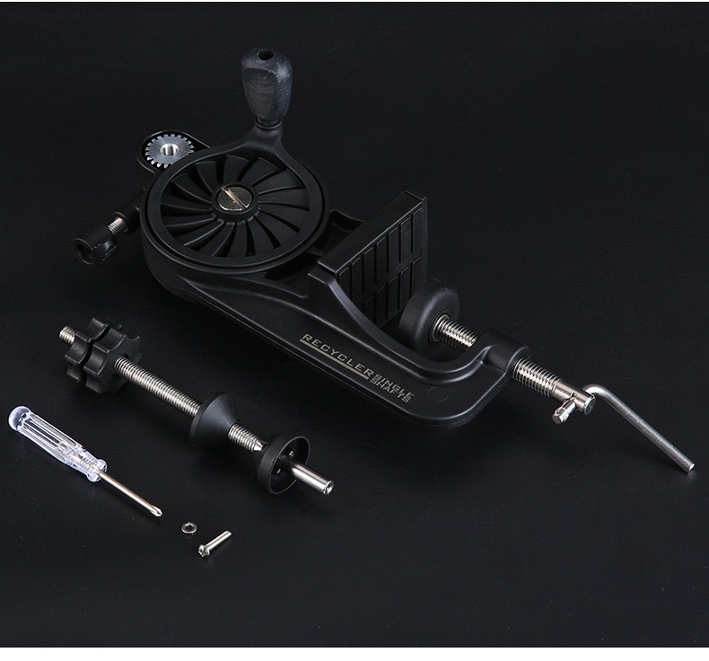 ライン巻き替え 高速リサイクラー 2.0 ワインディングマシン 逆巻きスプール 釣りリール 糸 ロングシャフト PEライン 糸巻き機 ワインダ2 _画像9